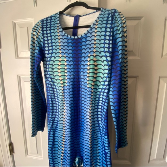 Marine Serre Inspired Blue Moon Jumpsuit - Picture 3 of 5